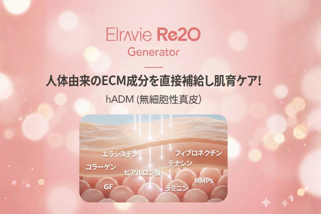 Elravie Re20 人体由来のECM成分を直接補給し肌育ケア！ hADM （無細胞性真皮）